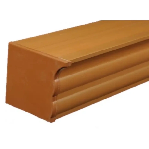 2-Редов стопер с чело - Кафяв