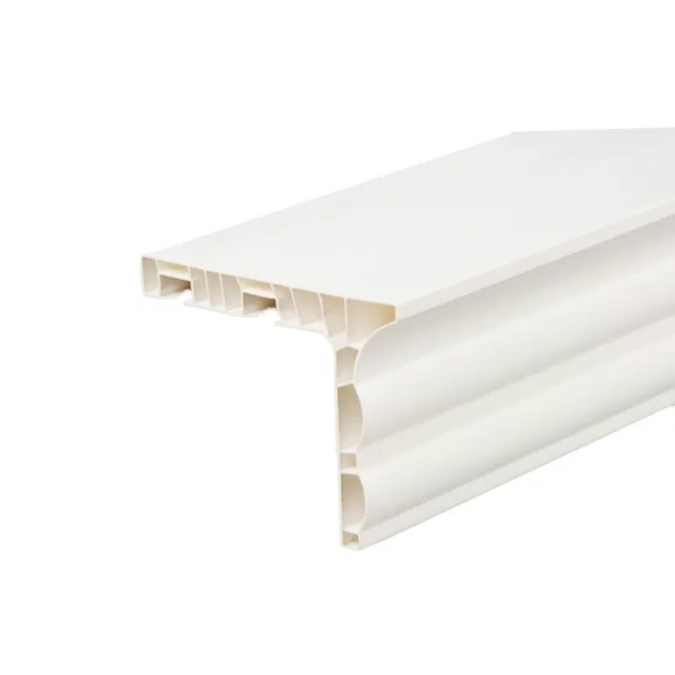 2-Редова ПВЦ релса с чело - Бяла