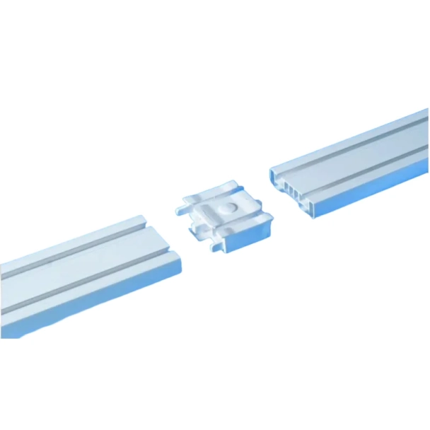 2-Редова снадка за релса - Бяла