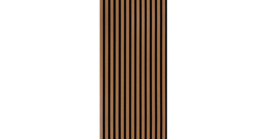 Акустичен панел от MDF 60x275см Тийк + ПОДАРЪК: Лепило