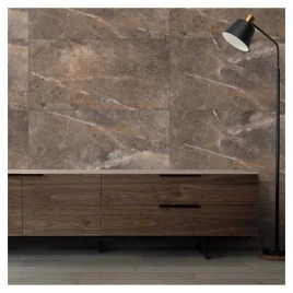 Гранитогрес „Аланя" кафяв полиран 60x120cm